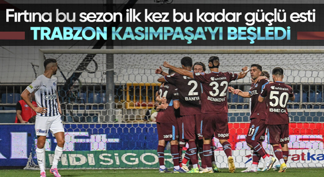 Trabzonspor konuk olduğu Kasımpaşa'yı farklı yendi