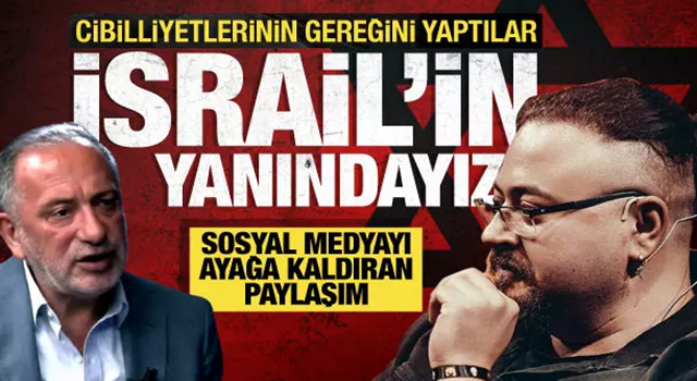 Jahrein'den sosyal medyayı ayağa kaldıran paylaşım 'İsrail'in yanındayız!'