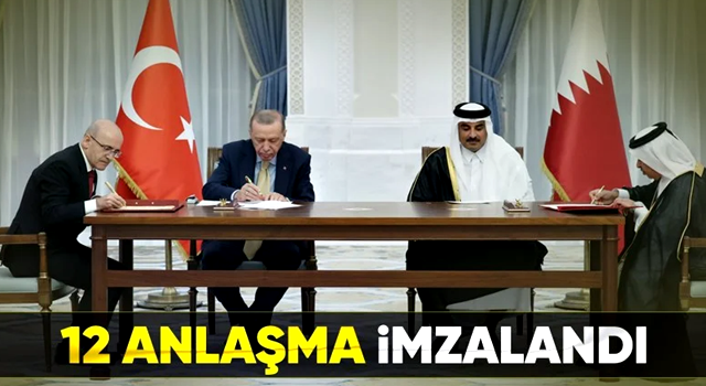 Türkiye ile Katar arasında 12 anlaşma imzalandı