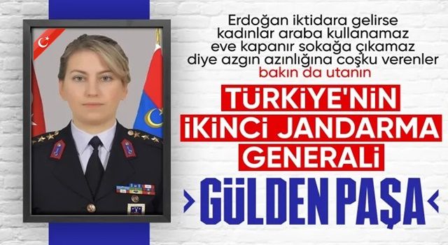 Jandarmanın kadın paşası: Gülden Mat Şakir tuğgeneralliğe terfi etti