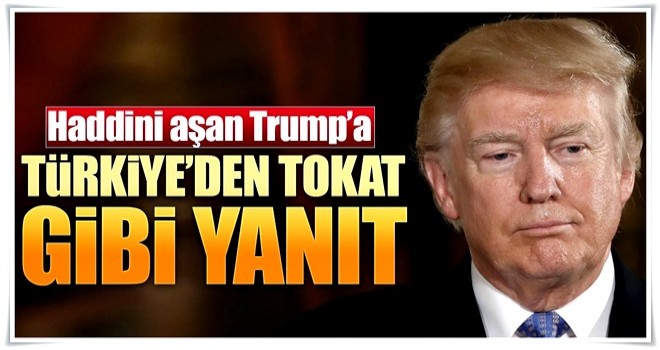 AK Parti'den Trump'a tokat gibi yanıt