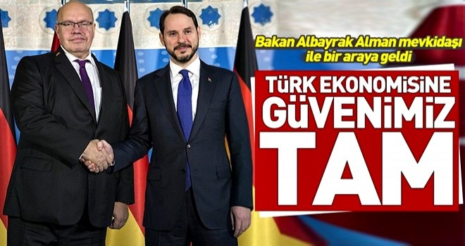 Hazine Maliye Bakanı Albayrak Alman mevkidaşıyla görüştü