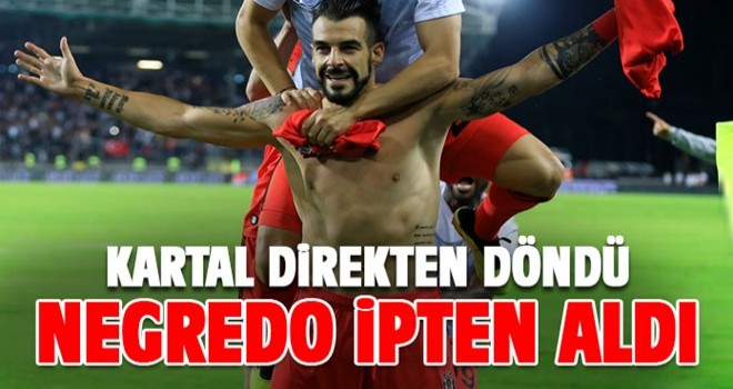 Negredo Kartal'ı ipten aldı! Beşiktaş tur atladı