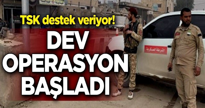 TSK destek veriyor! Dev operasyon başladı