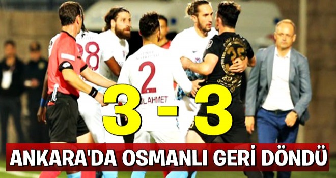 Osmanlıspor-Trabzonspor maç sonucu: 3-3