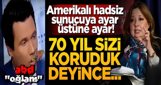 Amerikalı hadsiz sunucuya ayar üstüne ayar! 70 yıl sizi koruduk deyince...