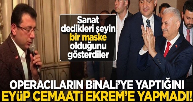 Operacıların Binali’ye yaptığını, Eyüp cemaati Ekrem’e yapmadı!