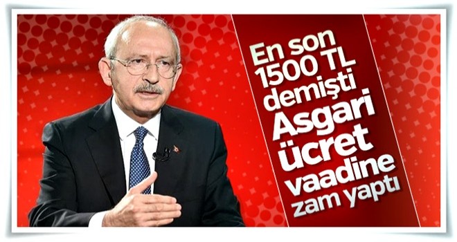 Kılıçdaroğlu: Asgari ücret 2 bin lira olmalı