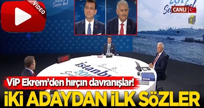 Binali Yıldırım-Ekrem İmamoğlu ortak yayını başladı!