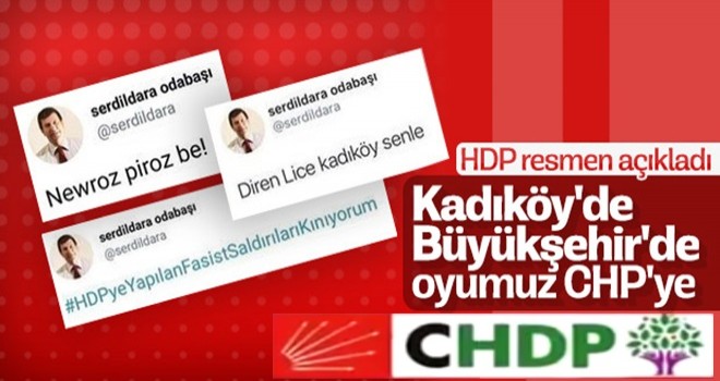 HDP'li isim açık açık söyledi: Oyumuz CHP'ye