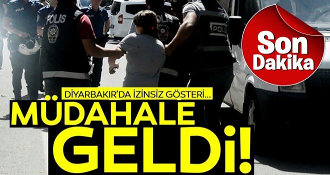 Diyarbakır'da izinsiz gösteriye polis müdahalesi: 30 gözaltı