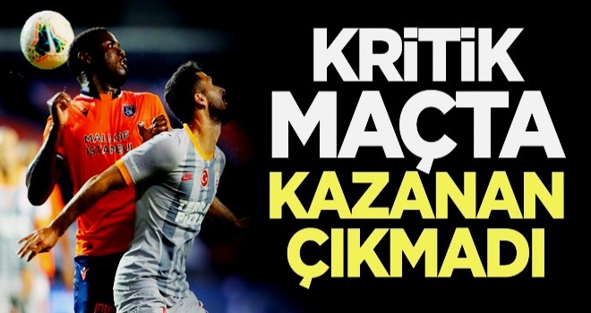 Kritik maçta kazanan çıkmadı