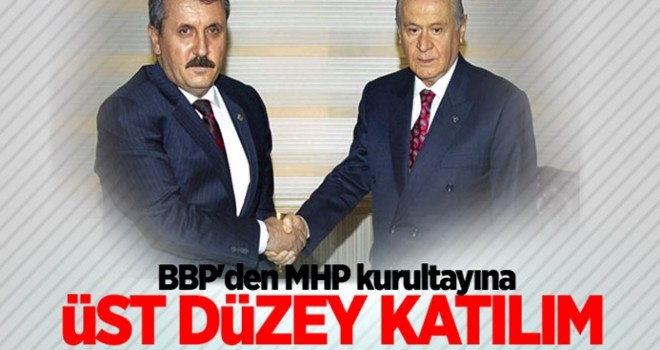 BBP'den MHP kurultayına üst düzey katılım