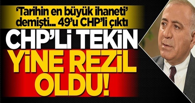 Gürsel Tekin yine rezil oldu!