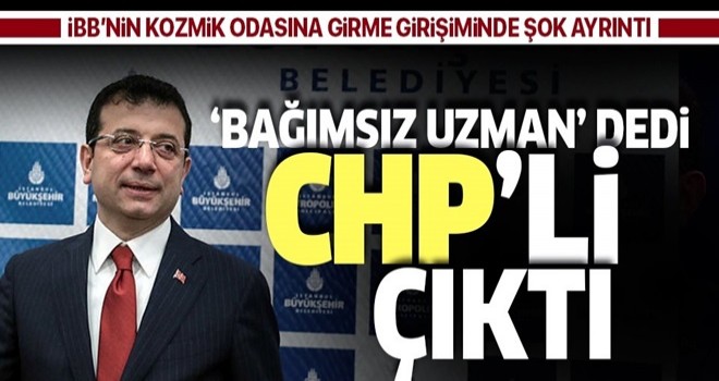 Ekrem İmamoğlu'nun bağımsız dediği uzman CHP'li Melih Geçek çıktı .