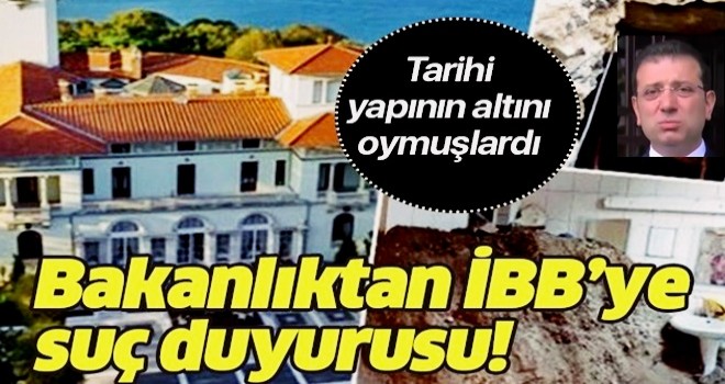 Tarihi Hidiv Kasrı'nın altını oymuşlardı! Kültür ve Turizm Bakanlığı'ndan İBB'ye suç duyurusu