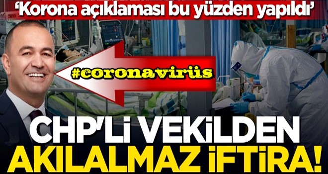 CHP'li vekilden akılalmaz iftira!