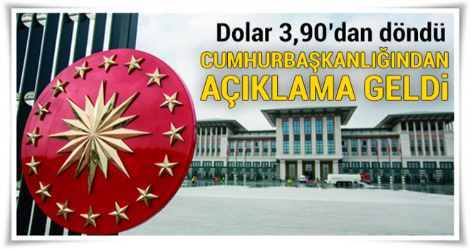 Cumhurbaşkanı Sözcüsü Ertem'den dolar açıklaması