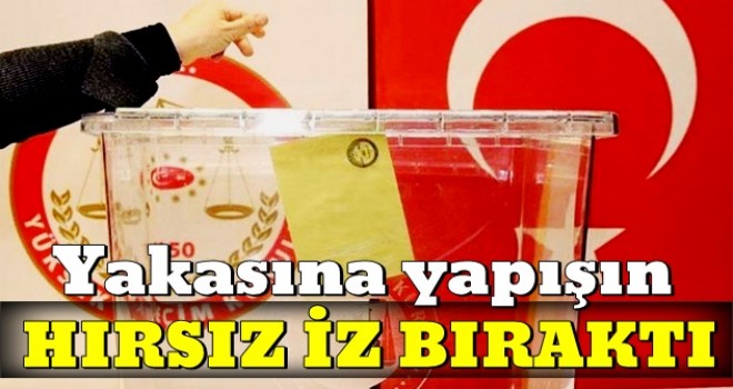 Hırsız iz bıraktı