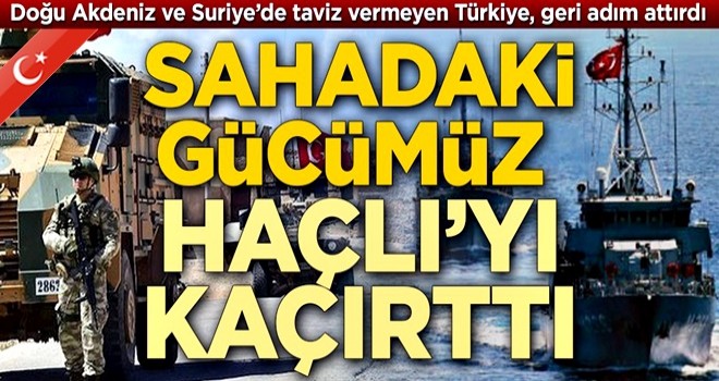 Sahadaki gücümüz Haçlı’yı kaçırdı