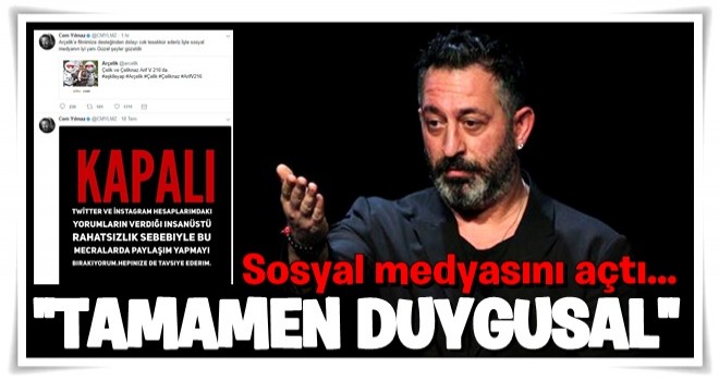 Cem Yılmaz sosyal medyaya geri döndü