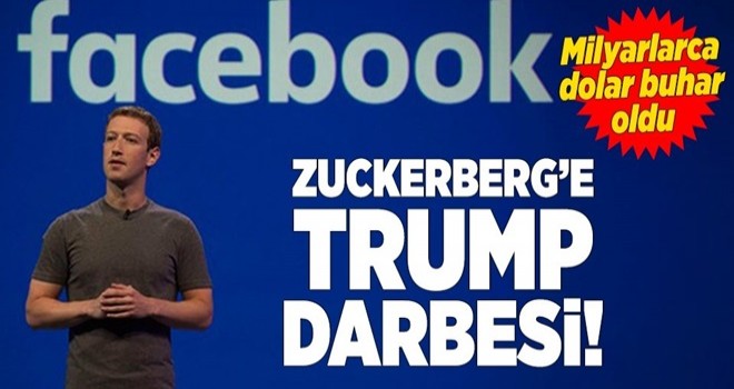 Mark Zuckerberg'e Trump darbesi .