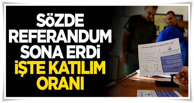 Sözde referandum sona erdi! Katılım oranı...