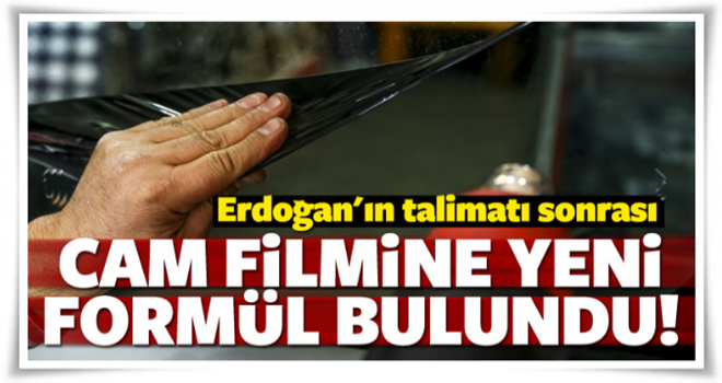 Cam filmine formül bulundu