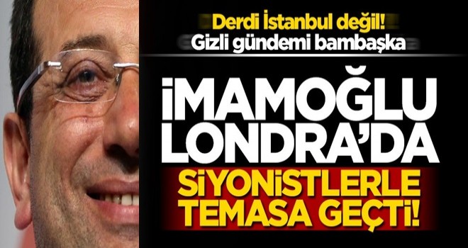 İ.oğlu siyonist lobilerden meşruiyet arayışında!