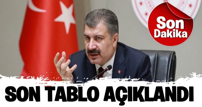 Bakan Fahrettin Koca, son tabloyu paylaştı