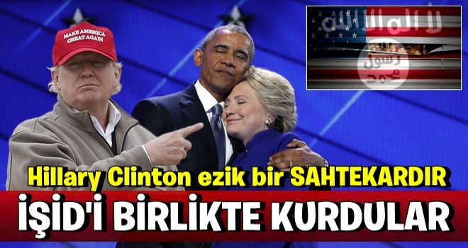 Trump: ''IŞİD'i Obama kurdu,yardımcısı da ezik Hillary''