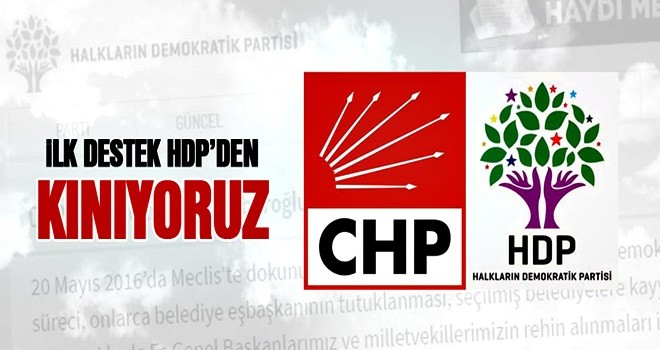 CHP'li Enis'e HDP'den destek