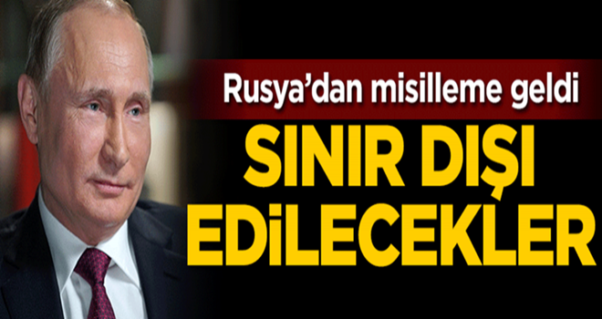 Rusya'dan Avrupa ülkelerine misilleme