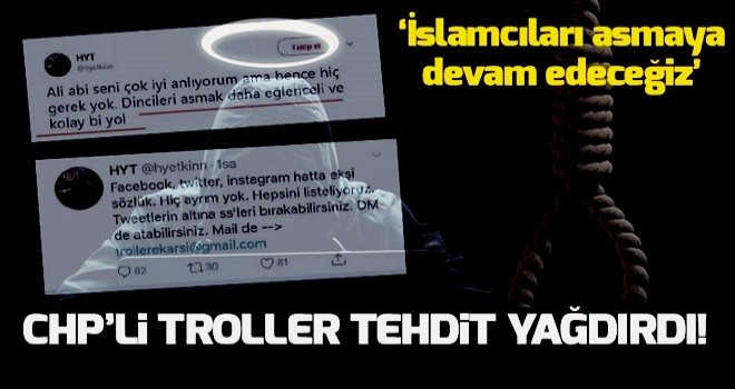 CHP'li troller sosyal medyada terör estiriyor! .