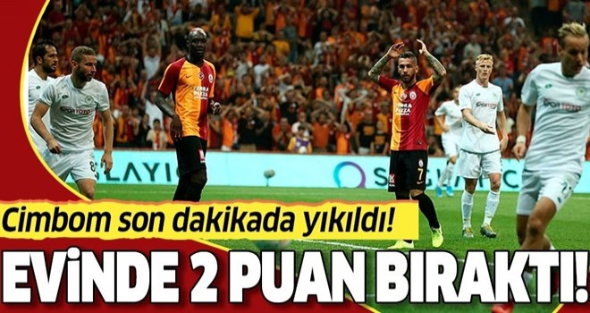 Galatasaray son dakikada beraberliğe razı oldu