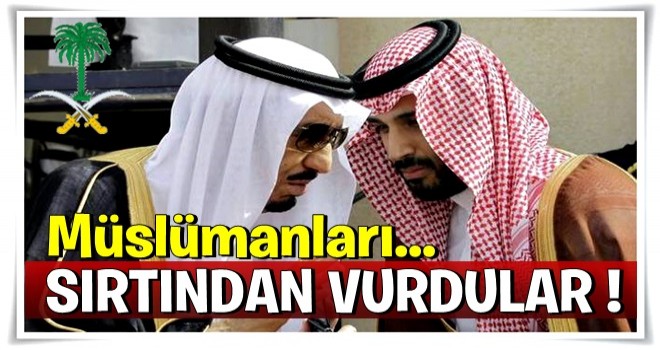 Müslümanları sırtından hançerlediler