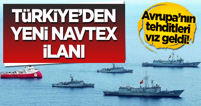 AB'nin tehditleri vız geldi! Türkiye'den yeni Navtex ilanı