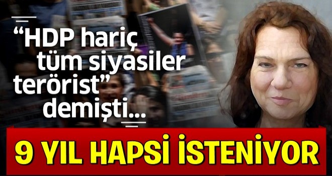 Kapatılan Özgür Gündem davasında yazar Aslı Erdoğan'ın 9 yıla kadar hapsi istendi.