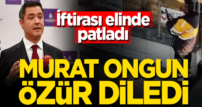 İftirası elinde patlayan İBB Sözcüsü Murat Ongun, AK Partili Çekmeköy Belediyesi'nden özür diledi