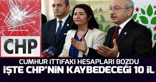 İşte CHP’nin kaybedeceği iddia edilen o iller! .