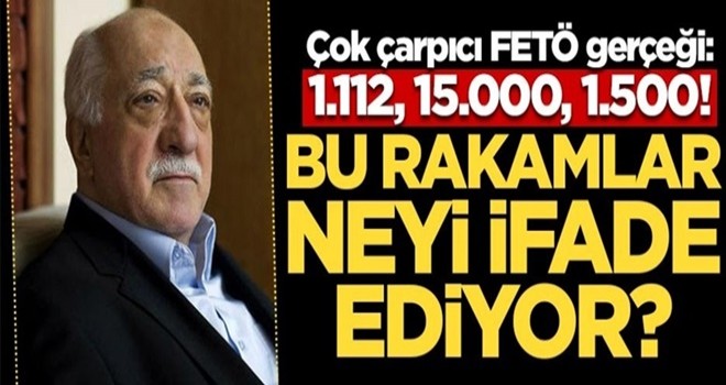 O rakamlar neyi ifade ediyor? İşte FETÖ gerçeği