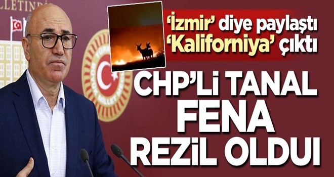 CHP'li Mahmut Tanal'ın yalanı elinde patladı! 'İzmir' dedi, 'Kaliforniya' çıktı .