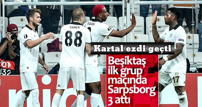 Beşiktaş Avrupa'daki ilk maçından 3 puan aldı