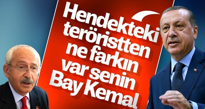 Erdoğan'dan Kılıçdaroğlu'na: Hendek kazanlardan farkın yok