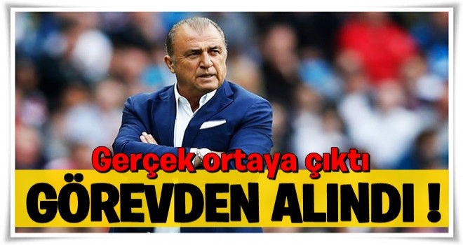 Gerçek ortaya çıktı! Terim görevden alınmış!