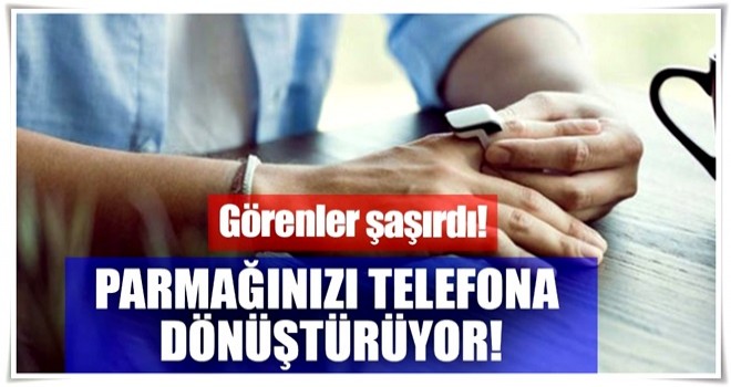 Parmağı telefona dönüştüren yüzük