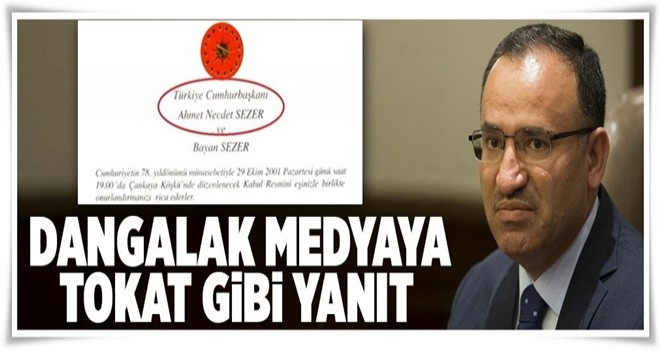 Bozdağ o çarpıtmalara cevap verdi .