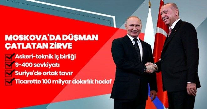 Başkan Erdoğan Moskova'da: Yeni hedeflere kilitleniyoruz