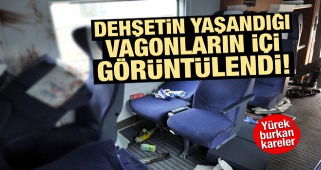 Ankara'da kaza yapan trenin vagonları görüntülendi