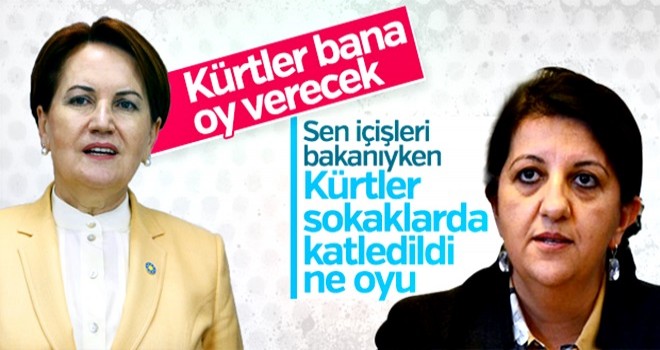 Pervin Buldan'dan Akşener'e: Kürtlerin oyunu alamaz